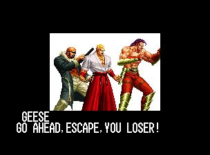 Ending for King of Fighters'96-Boss Team(Neo Geo)