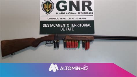 GNR Apreensão de arma de fogo por ameaças Rádio Alto Minho