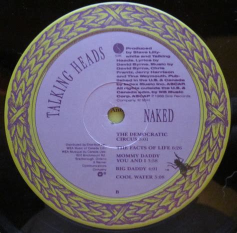 Talking Heads Naked Vinyl Pussycat Records