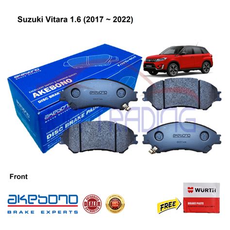 Genuine Akebono Front Brake Pads For Suzuki Vitara W