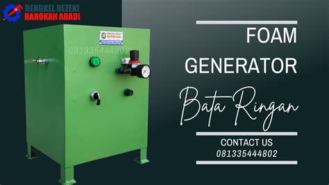 Foam Generator Bata Ringan Kapasitas Liter Menit Youtube