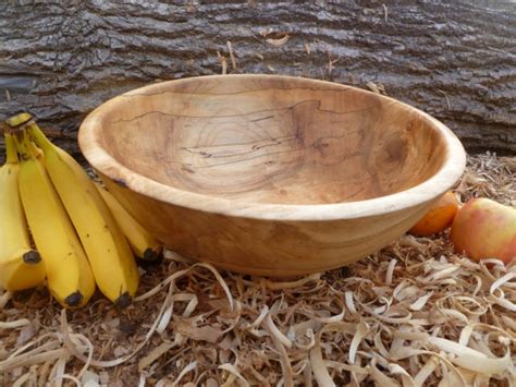 Large Spalted Sycamore Wood Salad Bowl Dough Bowl Fruit Bowl Etsy