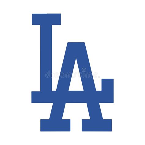 Logo of Baseball Team Los Angeles Dodgers. Editorial Photo ...