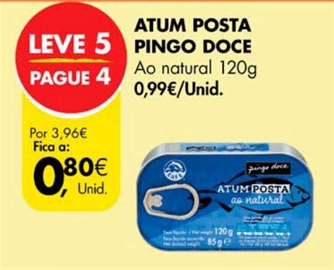 Promo O Atum Posta Pingo Doce Ao Natural G Em Pingo Doce