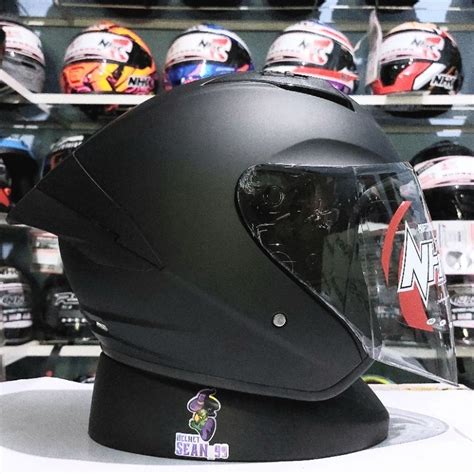 Jual Helm Nhk N Max Solid Visor Light Smoke All Warna Half Face