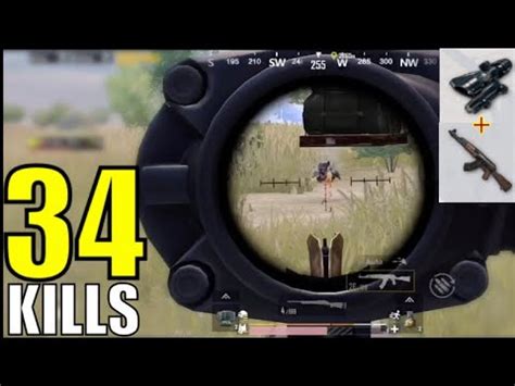 CHALLENGE AKM 4X SCOPE 34 KILLS SOLO VS SQUAD PUBG MOBILE YouTube