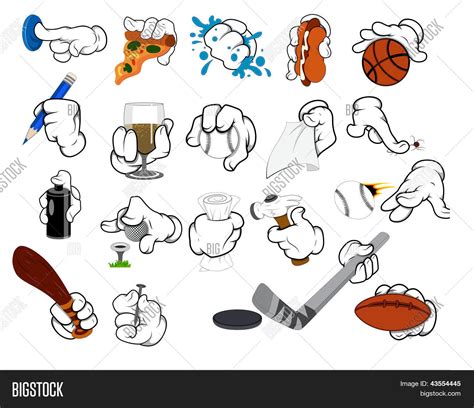 Cartoon Hand Gestures Vector & Photo (Free Trial) | Bigstock