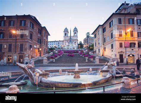 Piazza di Spagna, Spanish steps, Rome, Italy Stock Photo - Alamy