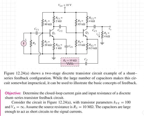 Solved Figure 12 24 A Shows A Two Stage Discrete Chegg