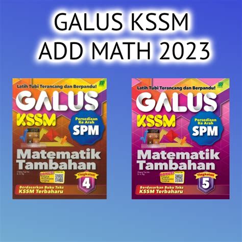 Jdeen Buku Latihan Matematik Tingkatan 4 Galus Kssm 2023 Shopee