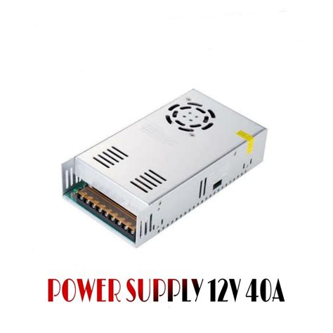 Jual Power Supply 12v 40a Switching Adaptor Jaring 12 Volt 40 Amper Shopee Indonesia