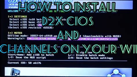 How To Install D X Cios And Channels On Your Wii Youtube