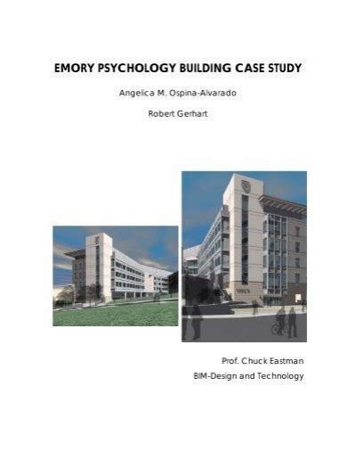 emory psychology building case study - BIM Resources @ Georgia ...