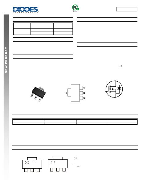 DMP6185SE Datasheet 1 6 Pages DIODES 60V P CHANNEL ENHANCEMENT MODE