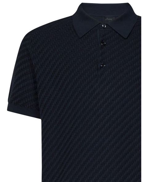 Brioni Polo Shirt In Blue For Men Lyst