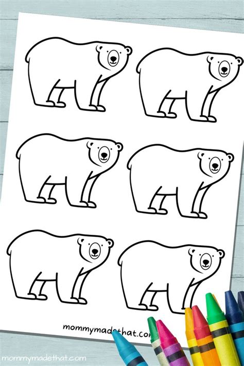 Adorable Polar Bear Templates Free Printables