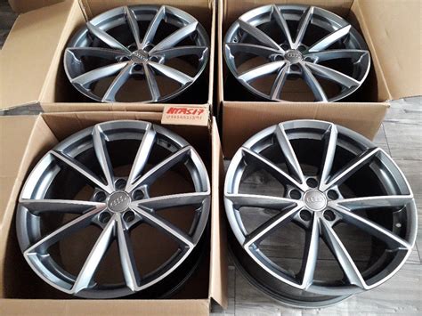 New 19 Inch Alloys For Audi A5 S5 Plus Black Edition Alloy Wheels A4