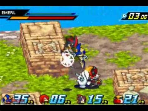 Sonic Battle Gba Emerl Vs Shadow Vs Knuckles Vs E Youtube