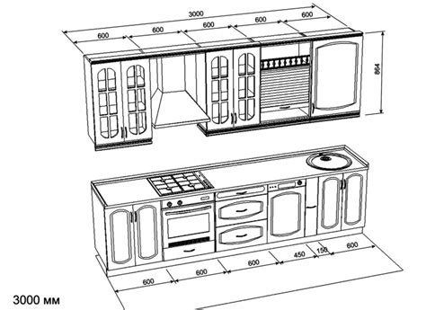Чертеж прямой кухни (79 фото) - красивые картинки и HD фото
