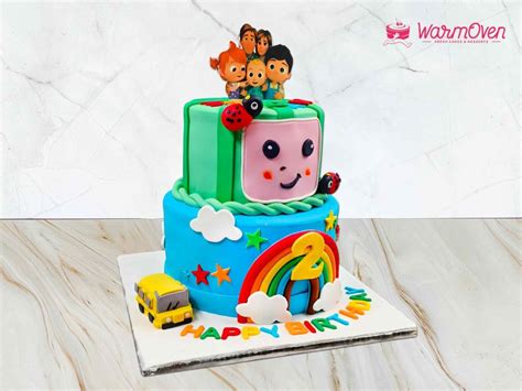 Cocomelon Tier Rainbow Cake Buy Cocomelon Cake Online