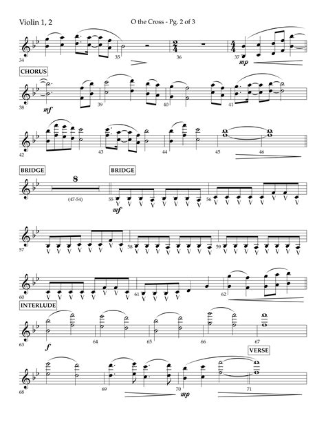 O The Cross Choral Anthem Satb Violin Sheet Music Pdf Lifeway Choral Arr Cliff Duren