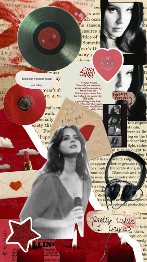 #lanadelrey #aesthetic #moodboard #vintage #fall #lanadelreystan #red ...