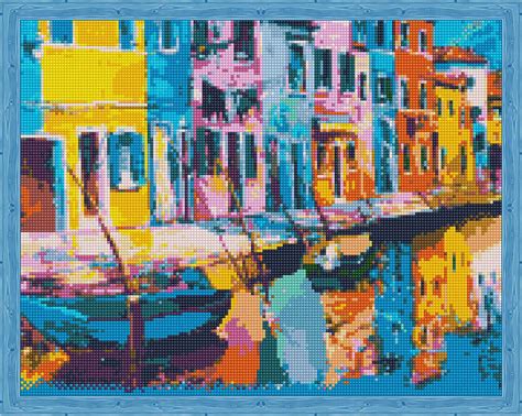 Timanttimaalaus Setti Diamond Painting X Cm Rainbow Venice