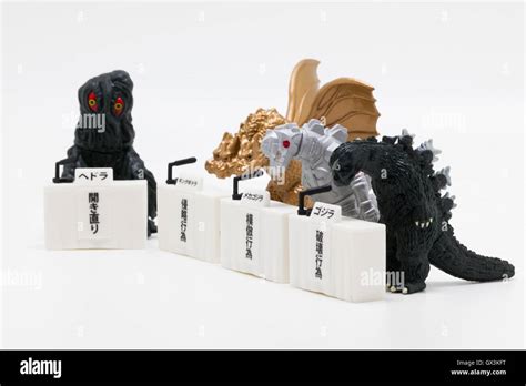 Capsule Toy Models Of Characters From The Godzilla Movies Bow In Deep