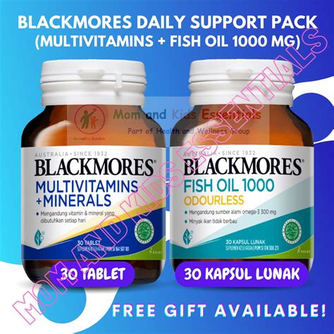 Jual Immune Pack Blackmores Multivitamins Minerals Tablet Dan Fish