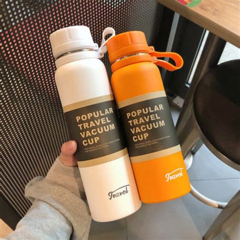 650ml 850ml 304 Stainless Steel Vacuum Flask Insulated Cup Sport Outdoor Travel Hot And Cold