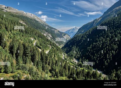 alpine valley  austria stock photo alamy