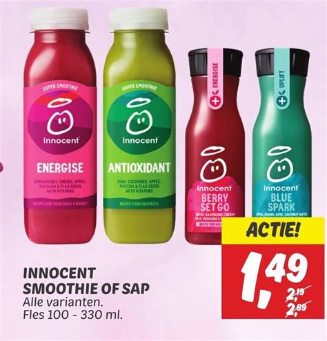 Innocent Smoothie Of Sap Ml Aanbieding Bij Dekamarkt