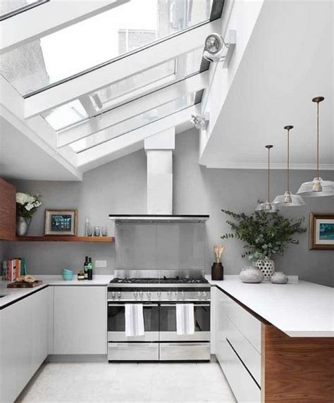 Vaulted Ceiling Island Range Hood Shelly Lighting