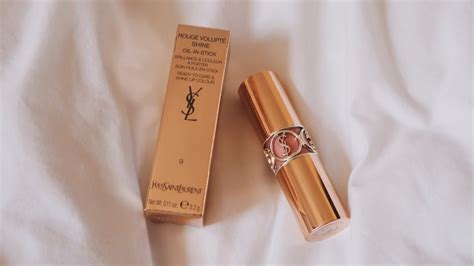 Ysl Rouge Volupt Shine Lipstick Balm Nude Sheer Review Youtube