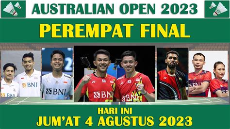 Jadwal Lengkap Besar Australian Open Hari Ini Jum At Agustus