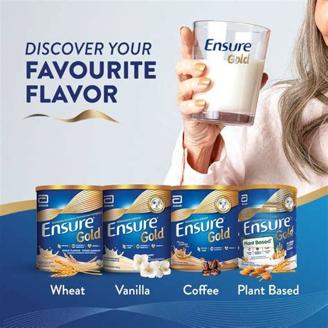 Ensure Gold G G Vanilla Coffee Wheat Green Tea Plant