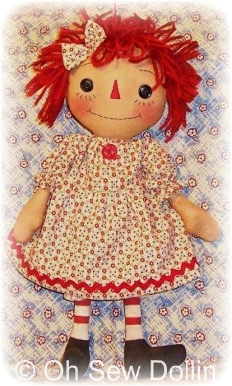 Raggedy Ann Doll PATTERN, Instant Download, PDF Rag Doll Sewing Pattern, Digital Download - Etsy