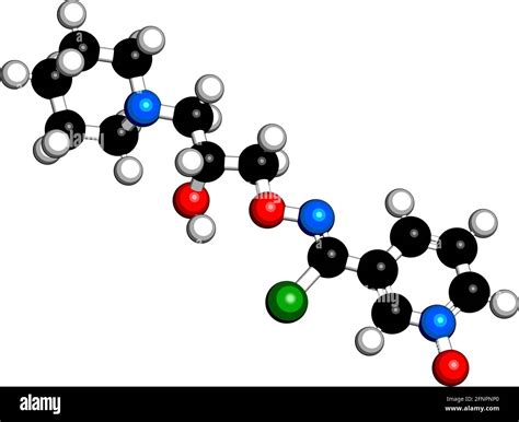 Arimoclomol Drug Molecule D Rendering Atoms Are Represented As