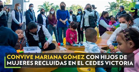 Convive Mariana Gómez con hijos de mujeres recluidas en el CEDES Victoria