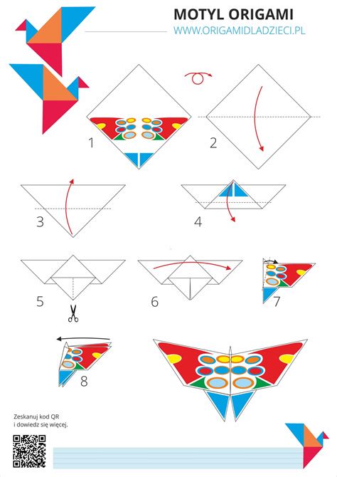 Motyl Origami Instrukcja Origami Dla Dzieci