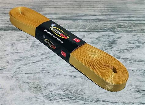 ЛЕНТА САТЕН 1 СМ. - ЗЛАТО - Платове на дребно ЛАНА ММ