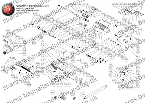 Hatsan Galatian Air Rifle Exploded Parts Sheet Diagram Bagnall And Kirkwood Airgun Spares