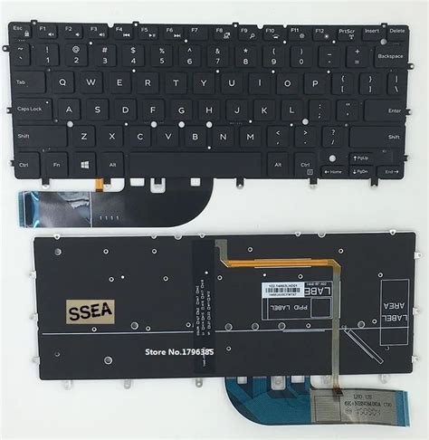 Ssea New Us Keyboard Backlight For Dell Inspiron 13 7000 7347 7348 7347