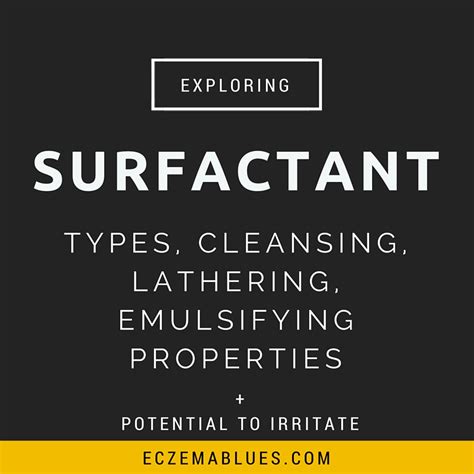 Surfactant Skincare series - Surfactants and Functions - Eczema Blues