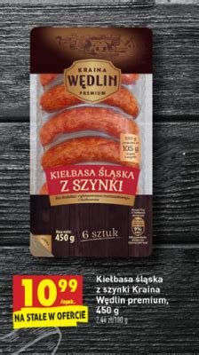 Kiełbasa śląska z szynki Kraina wędlin premium cena promocje