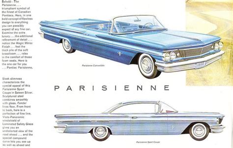 Pontiac Parisienne Laurentian Vintage Canada Car Sales Brochure