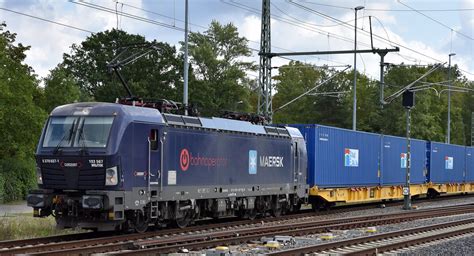 RTB Cargo Rurtalbahn Cargo GmbH Düren D mit der Railpool Lok 186