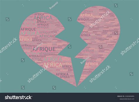 Words Afrika Africa Afrique Word Art Stock Illustration 2183604491 ...