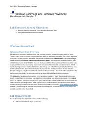 Chp09 Lab Windows Command Line PowerShell Fundamentals Version 2 1