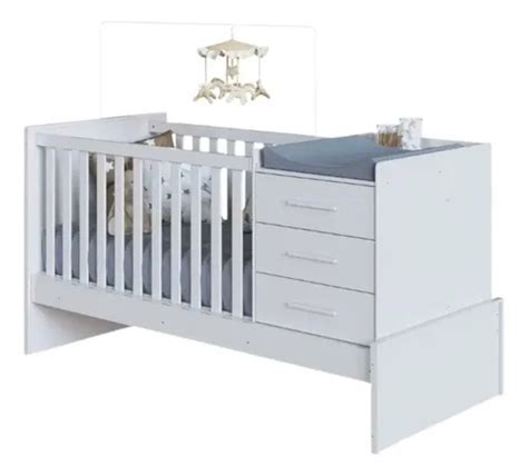 Berço Com Trocador Que Vira Cama - Berço Multifuncional 4 Em1 Vira Cama Com Trocador Cômoda | MercadoLivre